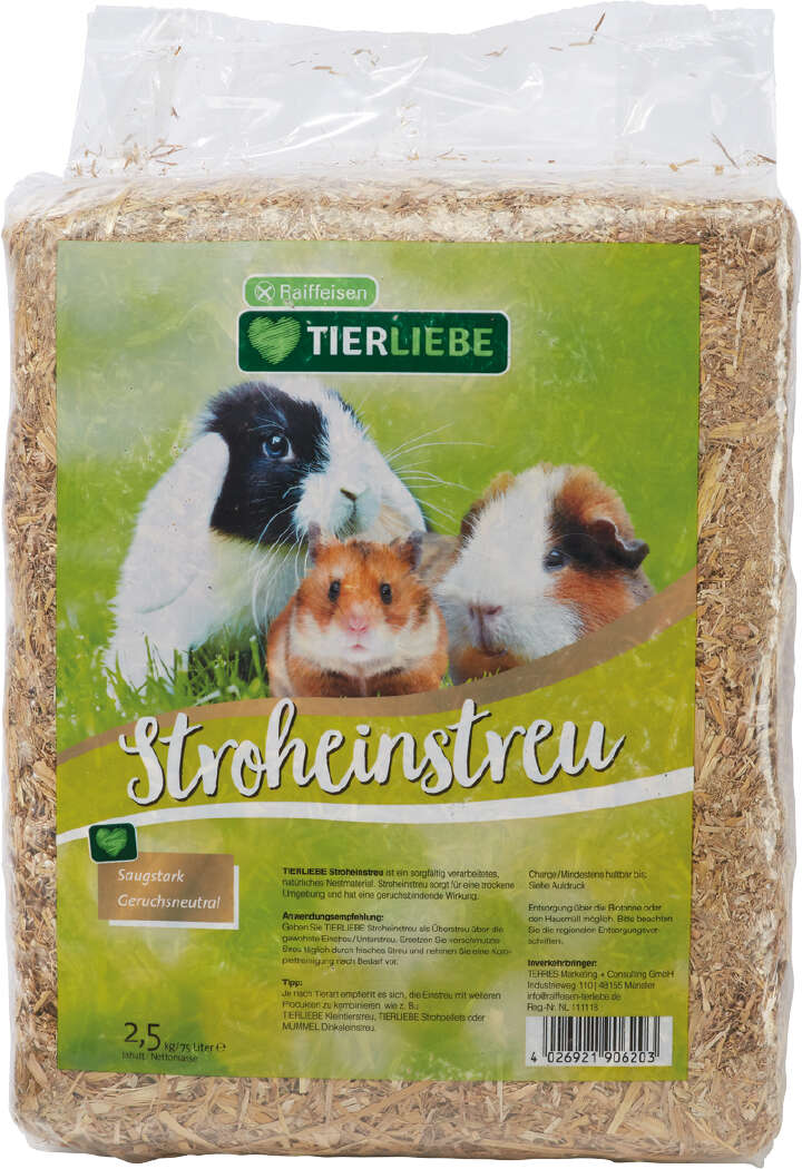 TIERLIEBE Stroheinstreu